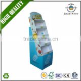 2016 china factory custom printed counter display box, corrugated cosmetic display stand