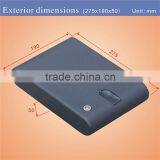 Wholesale- MS100 Micro Vault Portable Biometric Fingerprint Mini Pistol Security Storage Steel Safe Box thumbnail-3