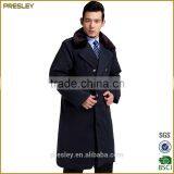 High Quality Custom Winter Long Padded Jakcet Military Security Uniform Overcoat thumbnail-2