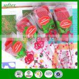 Wedding Polyester Cake Towel, Flower Shaped Compressed Towels thumbnail-1