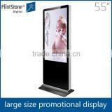 55 Inch Flintstone Digital Advertising Screen,China Cheap Vertical Floor Standing Digital Signage Lcd Display