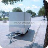 2013 Hot and Popular New Stainless Steel Electric Square Tube Food Display Trailer Bus for Sale XR-FV300 A