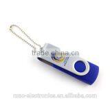 Low Price Promotion Gift Item Custom Branded 8GB, 16GB Twister Swivel Usb Flash Drive With Key Chain