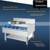 6 Heads 2KW Each Wok Commercial Industrial Electronic Induction Cooker Cooktop With Stainless Steel M635 thumbnail-4