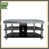 Clear glass tv table hot sale full hd sex tv table