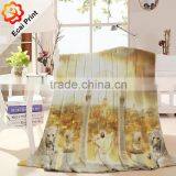 2016 Fashion Customize Heat Transfer Printed Flannel Blanket thumbnail-1