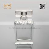 China small 50ml transparent glass perfume bottle