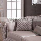 2016 Itlian Classic Beige Shiny Velvet Fabric Sofa Set AL044 thumbnail-3
