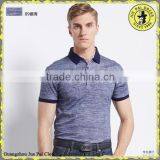 Linen Cotton Custom Fit Contrast Collar Men's Polo Shirts thumbnail-5