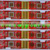2 Layer PCB Heavy Copper 4oz PCB Red Solder Mask Gold Finger Game Machnice PCB