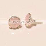 Pink Chalcedony Gemstone Earrings thumbnail-1