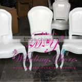 louis style white wood wedding chairs