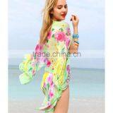 Beach Coverup Women's Bikini Sarong With Flower Print thumbnail-3