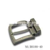 40mm Dull Antique Nickel Plated Teeth Buckle Old Nickkel Buckle Burnish Nickel Clip Buckle thumbnail-1