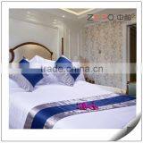 NANTONG MANUFACTURE HOTEL SATIN STITCH 100COTTON WHITE DUVET COVER thumbnail-3
