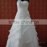 (MY0018) Organza Ruffle Skirt Real Sample Wedding Dress Made In China thumbnail-1