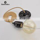 E27 Ceramic Ceiling Rose Light Holder,Colourful Porcelain Lamp Cord Set Quality Choice thumbnail-1