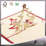 Handmade Card 3D Christmas Theme Tree Kirigami Birthday New Year Party Invitation Card Up Greeting Card Quality Choice thumbnail-1
