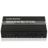IR Control SPDIF/TOSLINK Digital Optical Audio Matrix 4x2