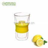 Borosilicate Glass Double Wall Mug/coffee Cup With Silicone Lid thumbnail-6