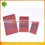 Decorative Artificial Leather Cover Glue Binding A6/a5/a4 Diary With Embossing Logo and Line Print thumbnail-2