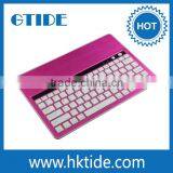 All in one desktop computer aluminum bluetooth keyboard for different size tablet pc