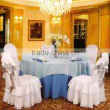 Cheap Wholesale Banquet Chair Cover Wedding Lace Chair Hood In White Color thumbnail-1