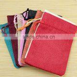 High Quality 13x18cm Muslin Cotton Jute Bags Jewelry Gift Bags Wedding Party Candy Beads Christmas Gift Bag Can Customized Logo