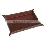 Personalized Leather Storage Box Trays