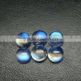 AAA Quality Rainbow Moonstone Round Shape Cabochon Very High Quality Stone thumbnail-3