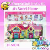 Kids Mini Villa Toys Modern Villa With Furniture Wooden Villa Toys thumbnail-4