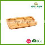 Hot Selling Fashion Bamboo Food Dish Sauce Boat thumbnail-4