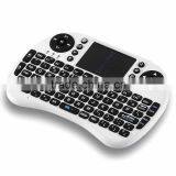 2.4GHz Wireless Mini Keyboard Mouse Touchpad for PC Android TV BOX HTPC White Keyboard thumbnail-2