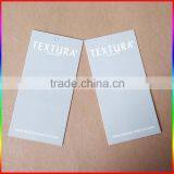 High Quality Custom Clothing Paper Hang Tag/hangtag for Garment Manufacturer