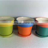 Decorative Small colourful Ceramic Flower Pots