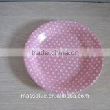 Polka-dotted Paper Plate