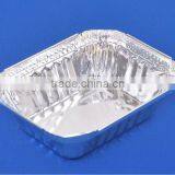Small Rectangle Aluminium Foil Container 300ml/takeout Foil Meal Tray
