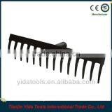 16T 45# Steel Green Painted Metal Rake Head thumbnail-1