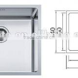 POATS PS-634 Stainless Steel Sink Inner Size: 450X400X200mm thumbnail-1