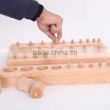 Teaching AIDS Wooden Educational Toys Montessori Cylinders Blocks thumbnail-5