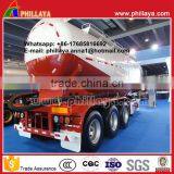 Tri-axle Dry Bulk Cement Tanker , Cement Bulker Truck Trailers With Air Compressor thumbnail-4