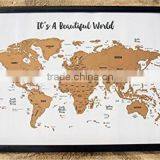 Travel Maps "It's a Beautiful World" Scratch Your Travels Track Map AMA-05