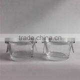 Wholesale 70 ml Small Transparent Glass Bowl With Clip Lid,glassware thumbnail-1