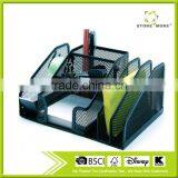 7 Compartrments Multipurpose Metal Mesh Office Desk Organizer thumbnail-1