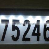 FQ-536 Aluminum Solar House Numbers Light Solar Door Light Solar Address Light With 2 Color Led Large Size thumbnail-2
