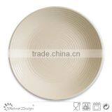 Cheap Ceramic Stoneware Color Beige Dinner Plate