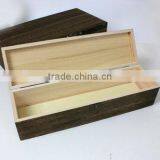 Custom Natural Color One Bottle Wood Wine Box thumbnail-4