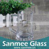 Clear Germany Style Beer Glass Mug With Custom Decal thumbnail-1