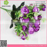 Autumnal Artificial Camellia Bud Flower Decorative Landscaping Flower Bouquet thumbnail-3