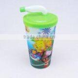 Customer Logo Colorful Fashionable Plastic 3D Lenticular Cup